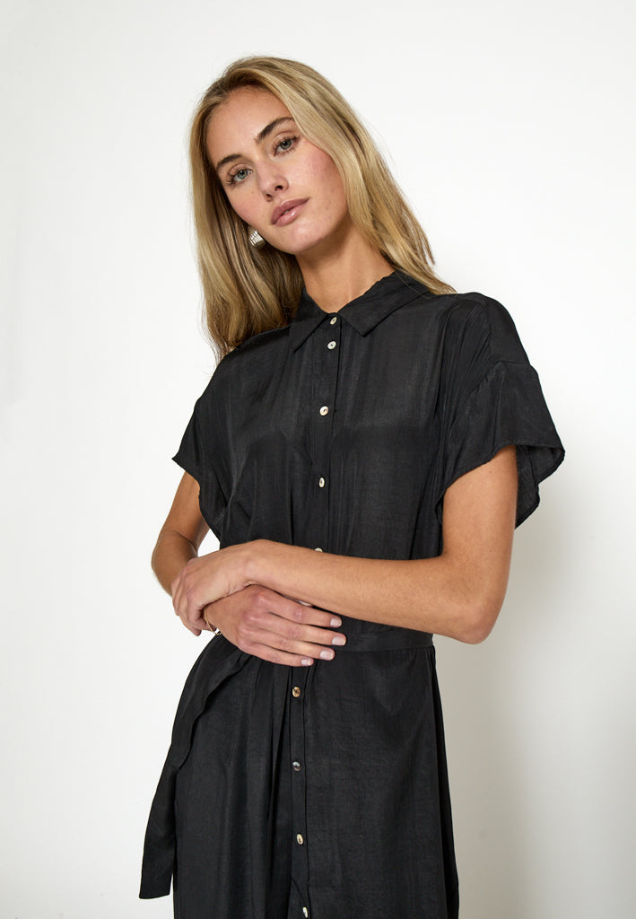 Desires DSGigi Midi Shirt Dress Dress 9000 Black
