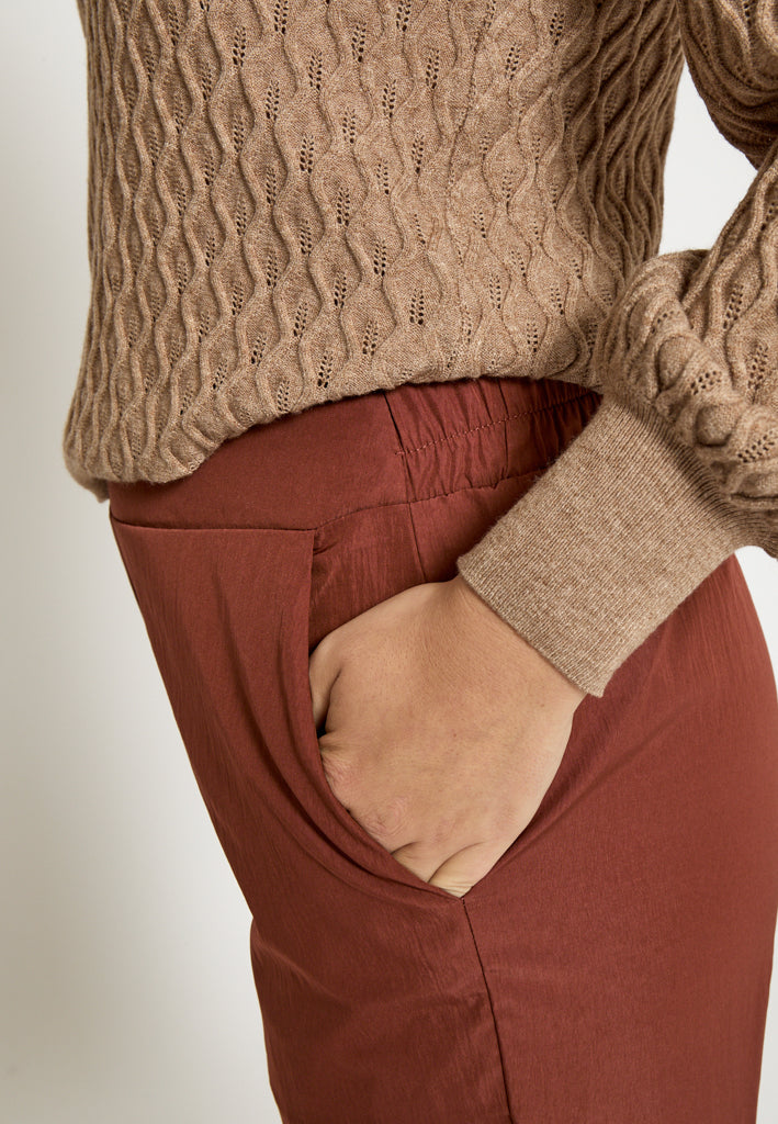 Desires DSGlenna Mid Waisted Pant Pant 5056 Cinnamon
