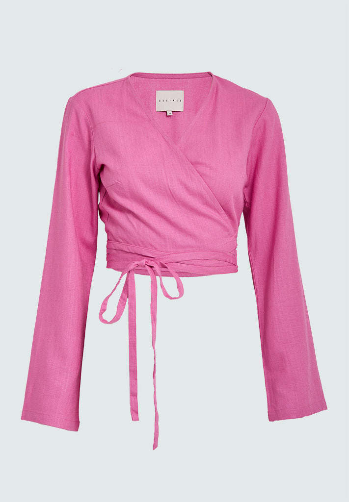 Desires DSGrace Wrap Blouse Blouse 7211 Super Pink