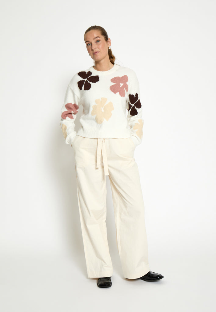 Desires DSHailey GRS Knit Pullover Pullover 235P Cloud Dancer Print