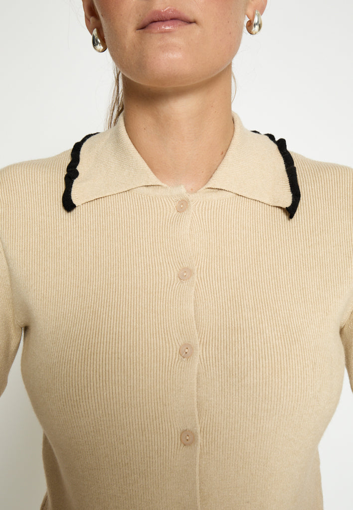 Desires DSHarmony Knit Cardigan Cardigans 2206 Fog Sand