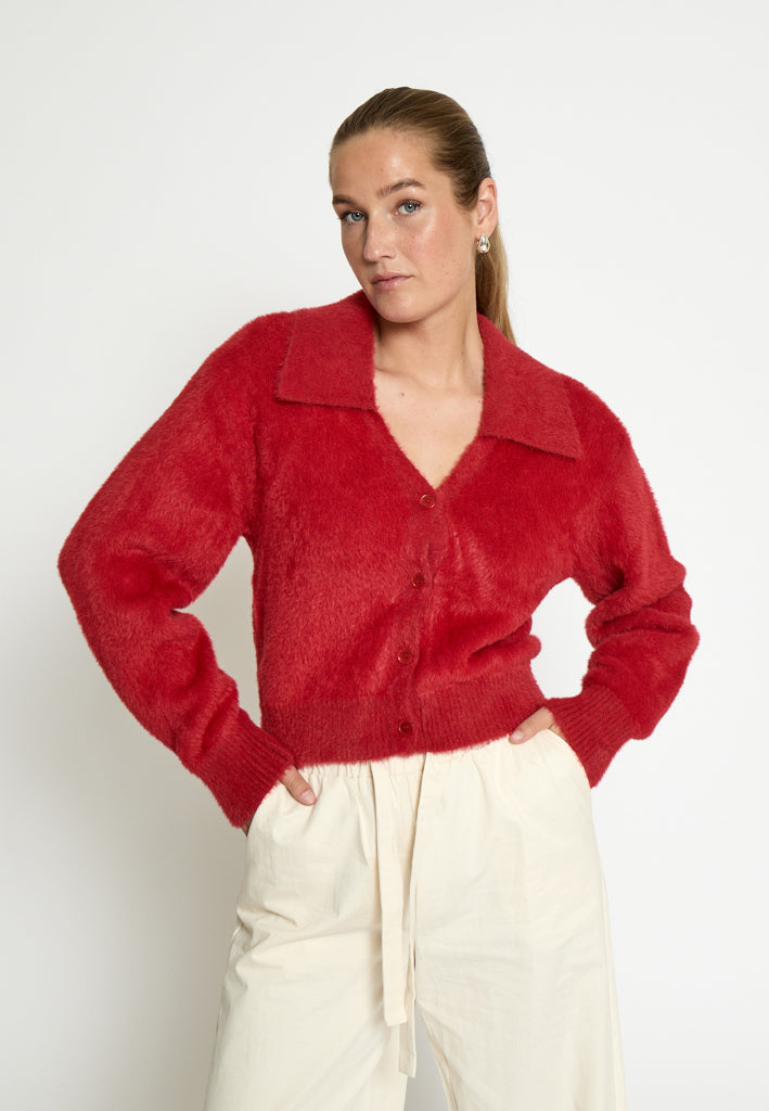 Desires DSHarriet Knit Cardigan Cardigans 4056 Cardinal Red