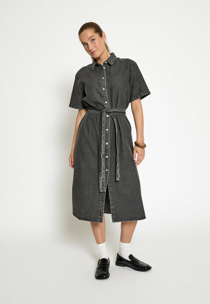 Desires DSIris Midi Shirt Dress Dress 4532 Grey Wash