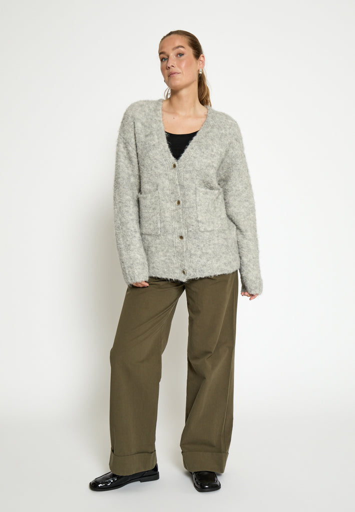 Desires DSIrma GRS Knit Cardigan Cardigans 2326M Gray Violet Melange