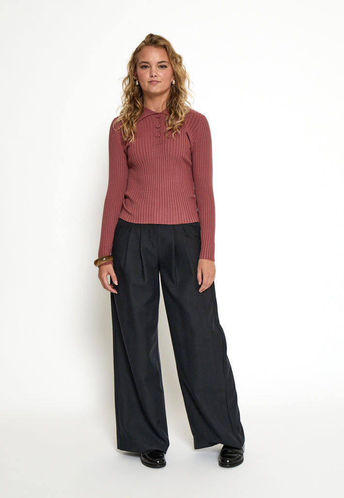 Desires DSJassie Polo Pullover Pullover 5076 Apple Butter Brown