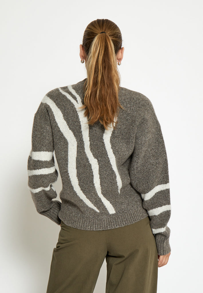 Desires DSJohanne GRS RWS Knit Pullover Pullover 364P Walnut Print