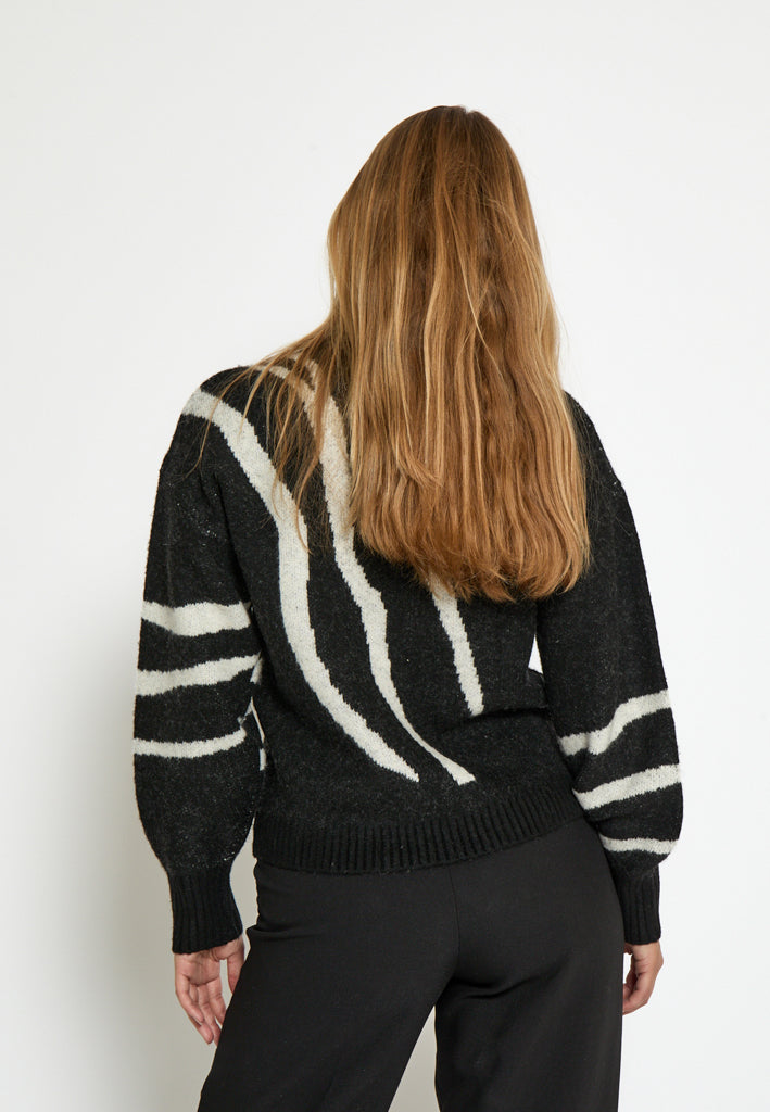 Desires DSJohanne GRS RWS Knit Pullover Pullover 9000P Black Print