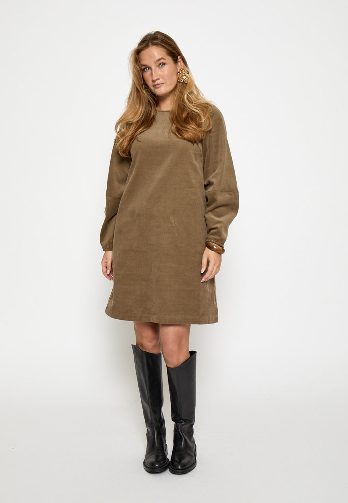 Desires DSJolene Corduroy Short Dress Dress 364 Walnut Brown