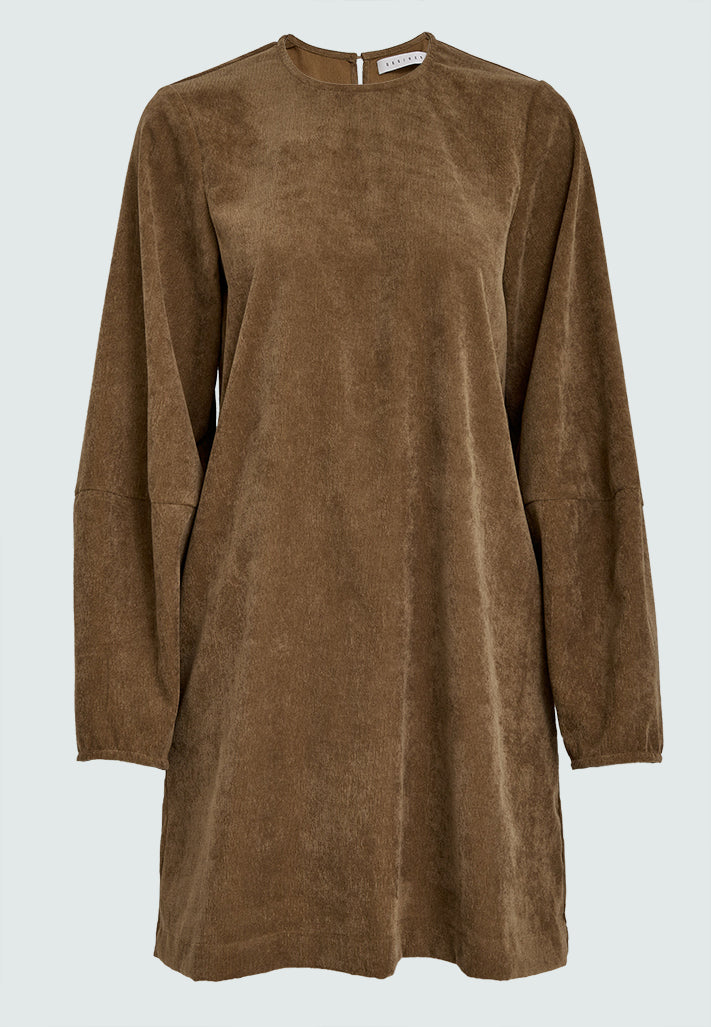 Desires DSJolene Corduroy Short Dress Dress 364 Walnut Brown