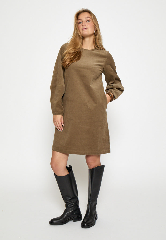 Desires DSJolene Corduroy Short Dress Dress 364 Walnut Brown