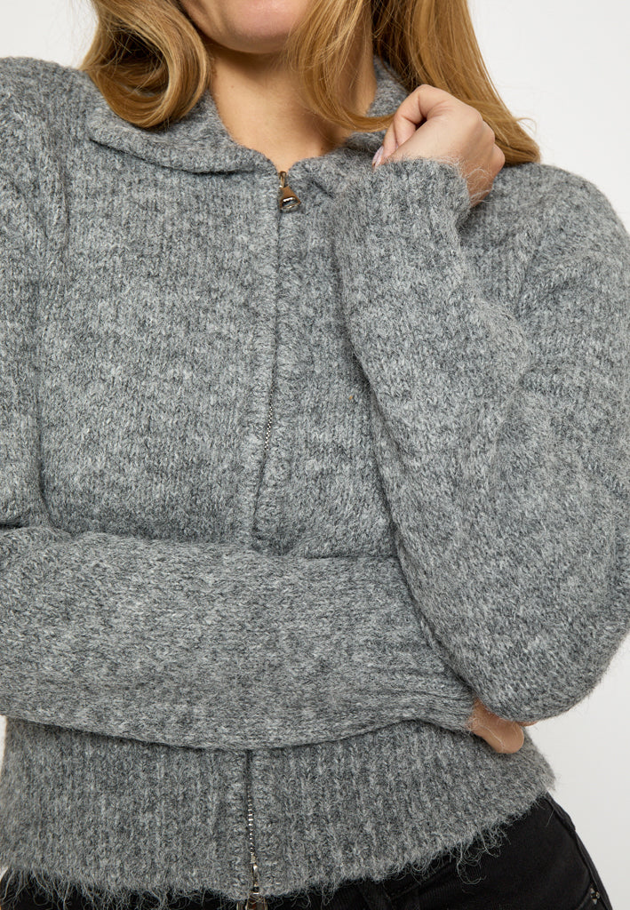 Desires DSJune Knit Cardigan Cardigans 113M Grey Melange