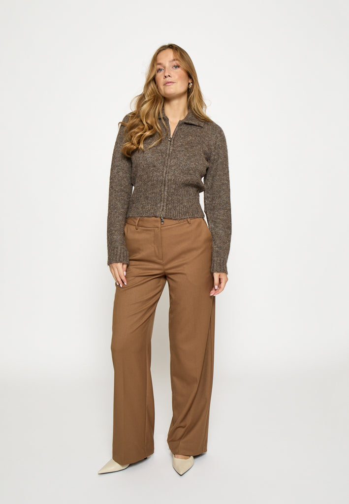 Desires DSJune Knit Cardigan Cardigans 364M Walnut Melange