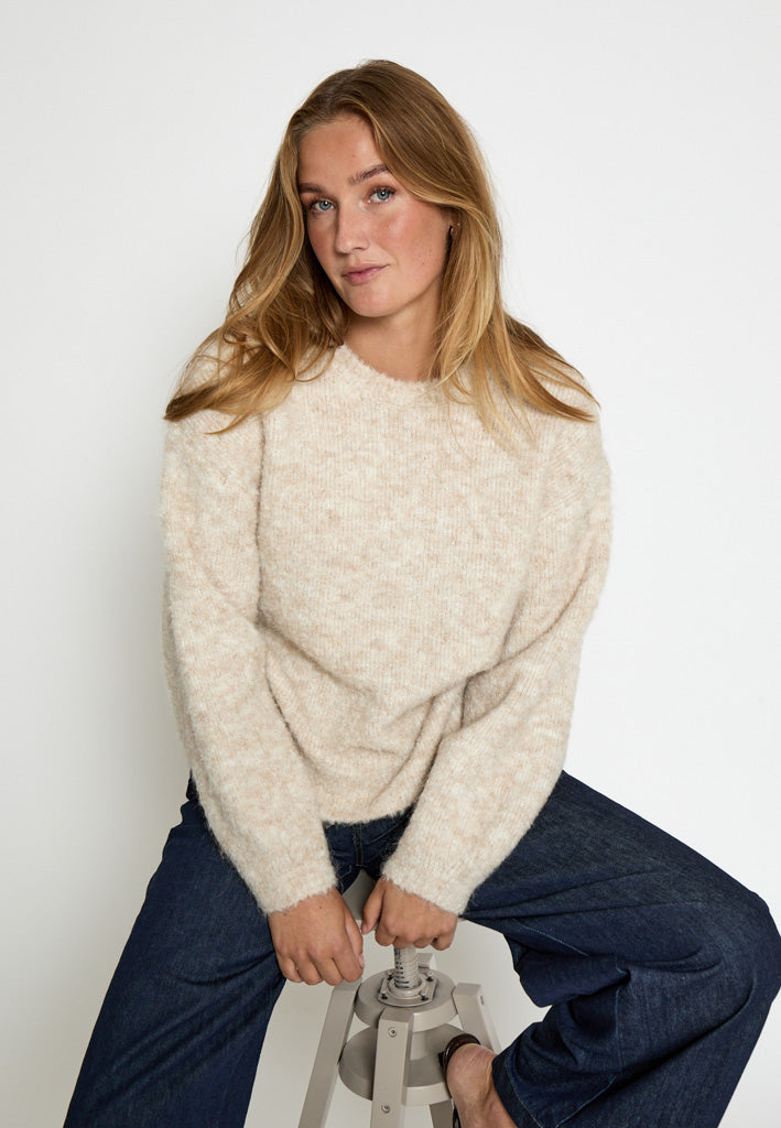 Desires DSKaia GRS Boucle Knit Pullover Pullover 0065M Antique Melange