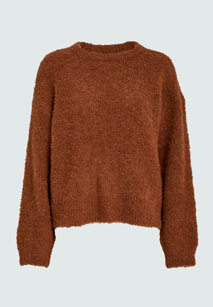 Desires DSKaia GRS Boucle Knit Pullover Pullover 5076M Apple Butter Melange