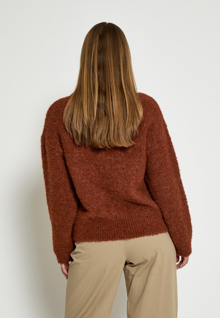 Desires DSKaia GRS Boucle Knit Pullover Pullover 5076M Apple Butter Melange