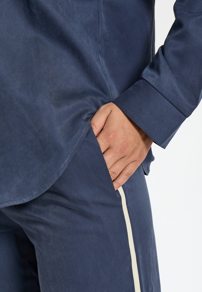 Desires DSKaren Mid Waisted Pant Pant 1992 Total Eclipse Blue