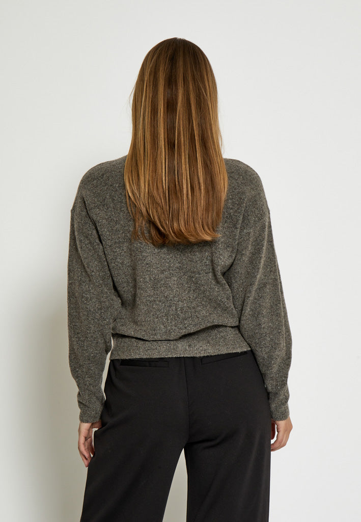 Desires DSKatja GRS RWS Knit Cardigan Cardigans 364M Walnut Melange