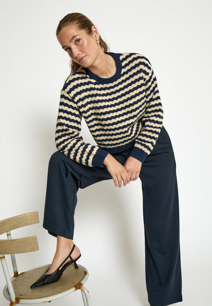 Desires DSKyra GRS Mid Waisted Pant Pant 1992 Total Eclipse Blue