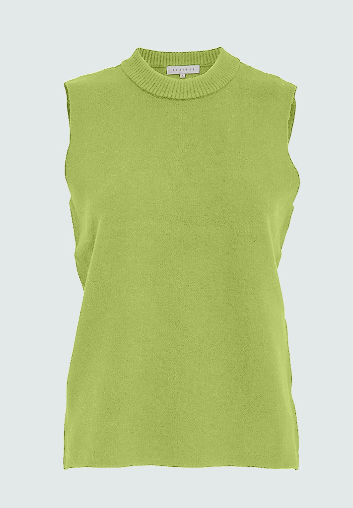 Desires DSLacey Knit Vest Vest 3260 Dark Citron