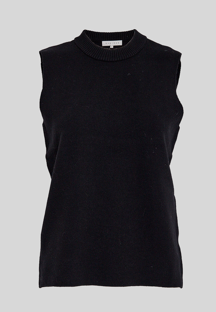 Desires DSLacey Knit Vest Vest 9000 Black