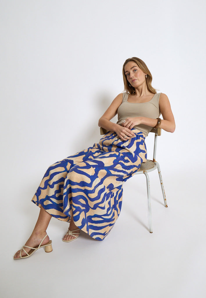 Desires DSLauren Maxi Skirt Skirt 0265P Sandshell Print