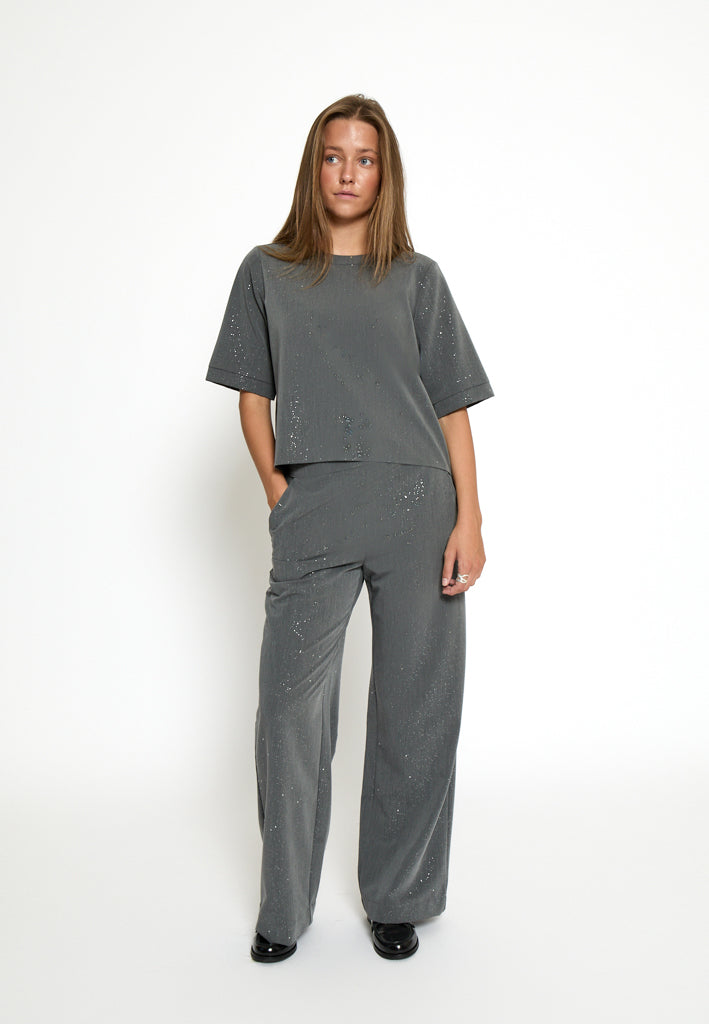 Desires DSLeslie Pants Pant 129P Dark Grey Print