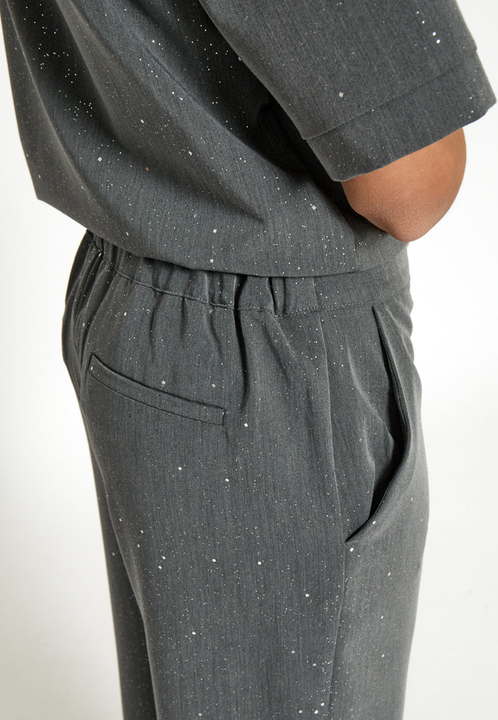 Desires DSLeslie Pants Pant 129P Dark Grey Print