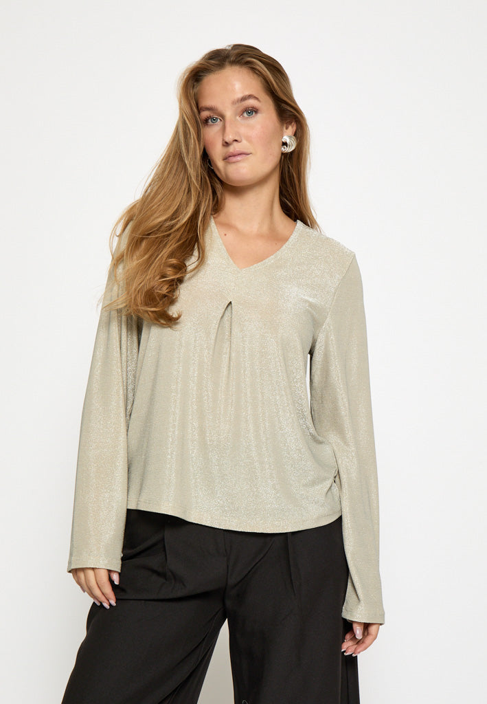 Desires DSLila Blouse Blouse 0175MET Light Birch Metallic