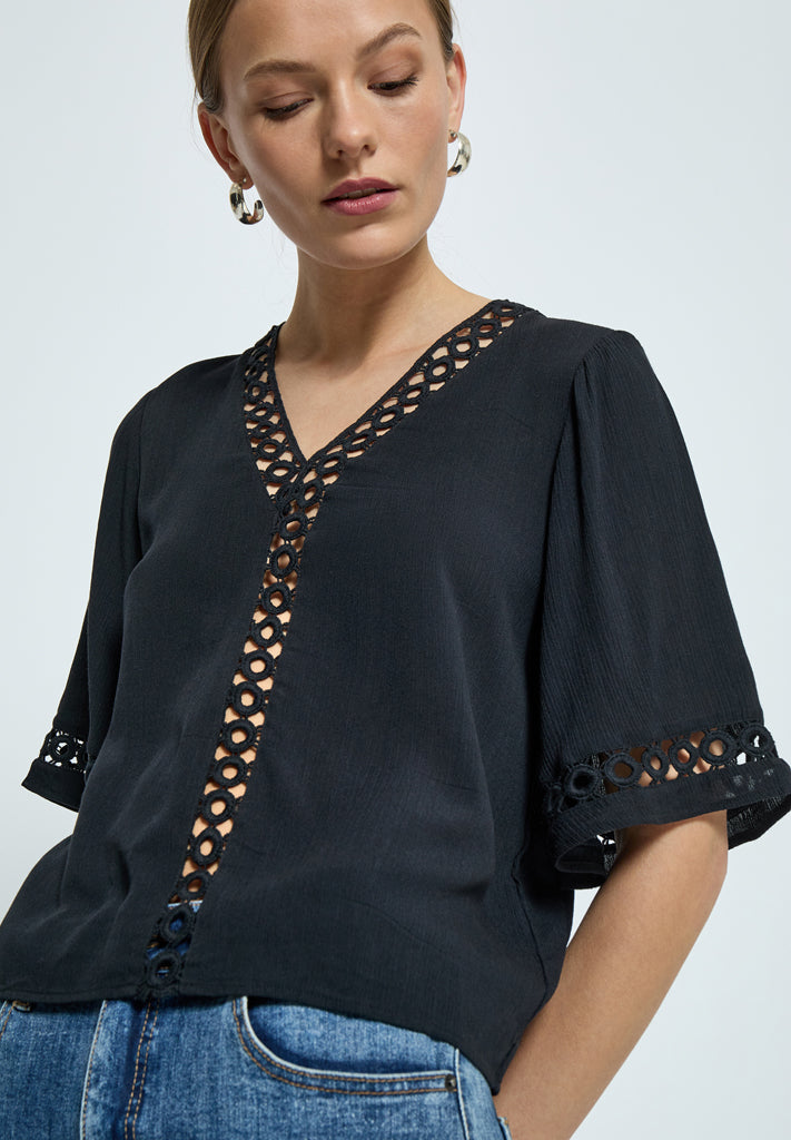 Desires DSLina Lace Blouse Blouse 9000 Black
