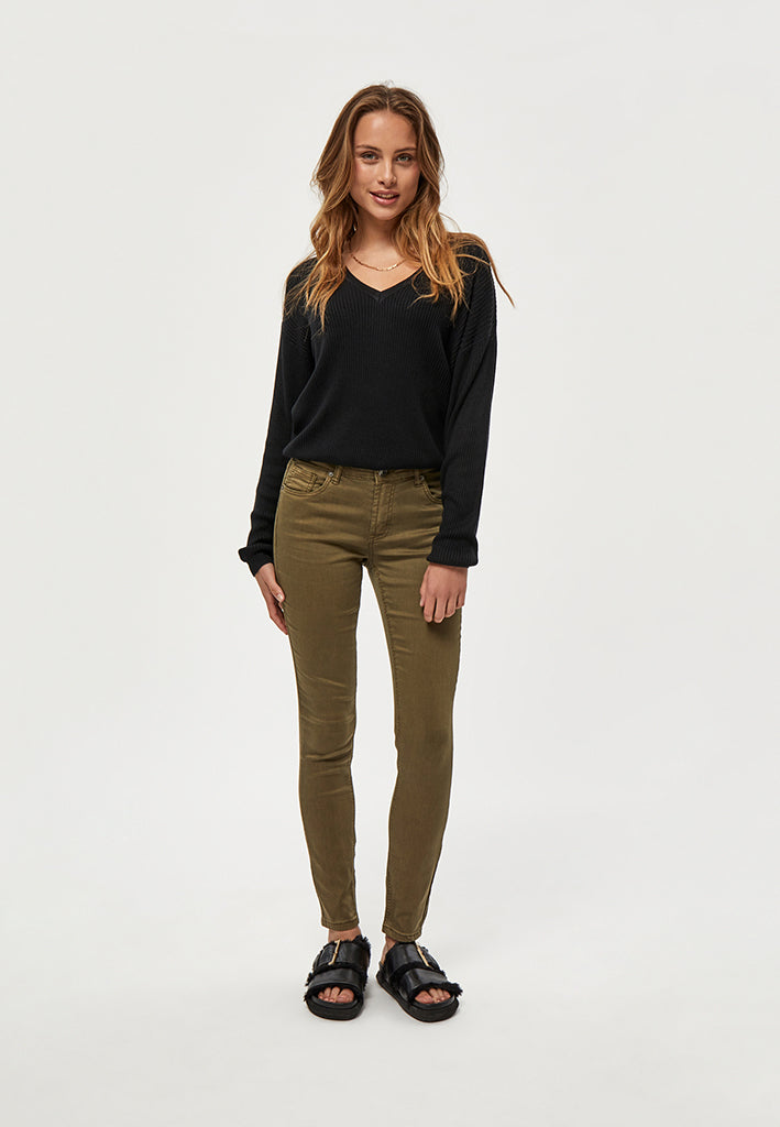 Desires DSLola Garment Dye MW Jeans 3611 Military Olive