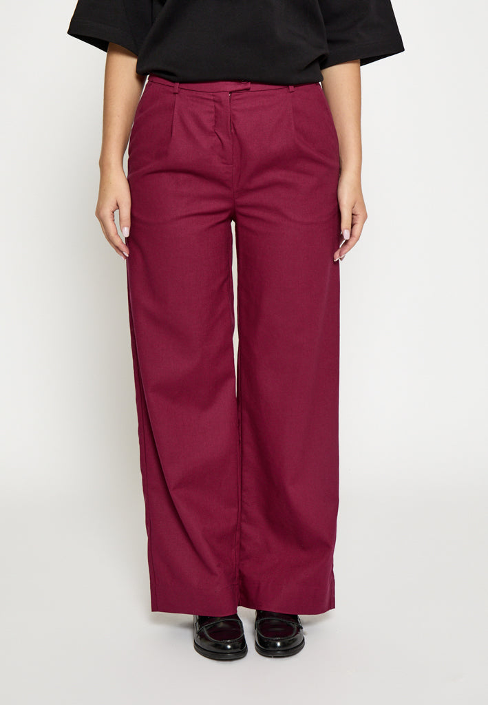 Desires DSLucy Linen Pants Pant 4087 Rhododendron Red
