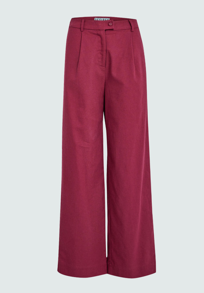 Desires DSLucy Linen Pants Pant 4087 Rhododendron Red