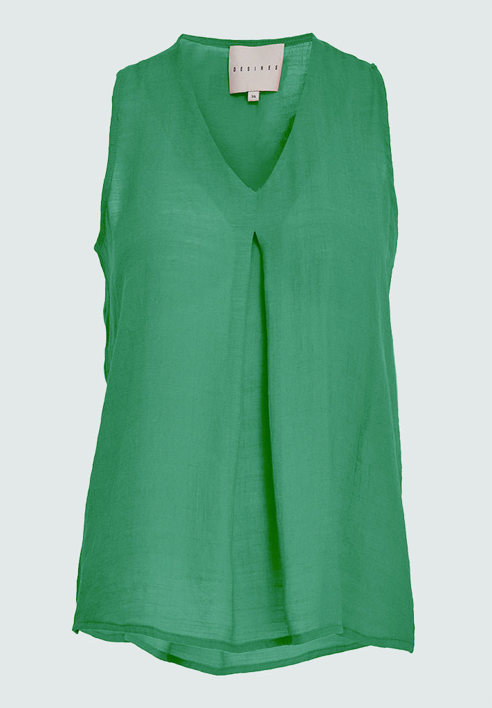 Desires DSMila V-Neck Top Top 4419 Ming Green
