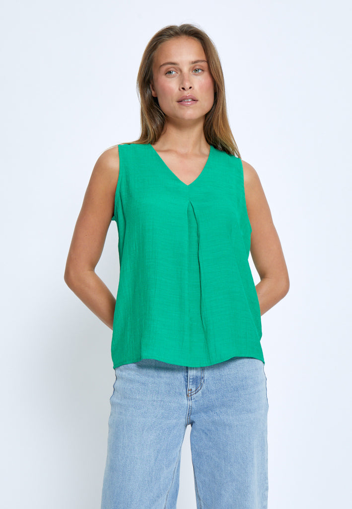Desires DSMila V-Neck Top Top 4419 Ming Green