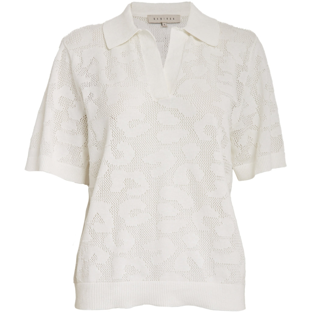 Desires DSNalia Knit T-Shirt T-Shirt 0011 Gardenia