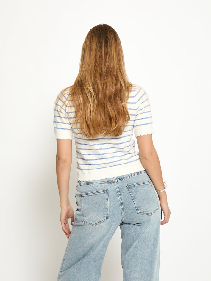 Desires DSOdelia Knit T-Shirt T-Shirt 2272S Serenity Stripe