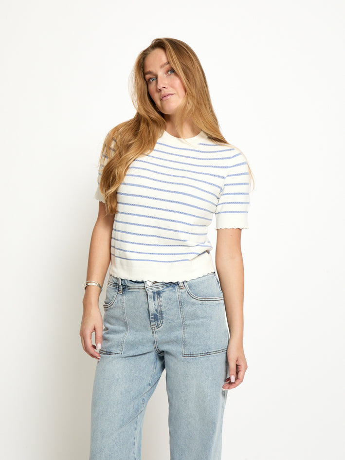 Desires DSOdelia Knit T-Shirt T-Shirt 2272S Serenity Stripe