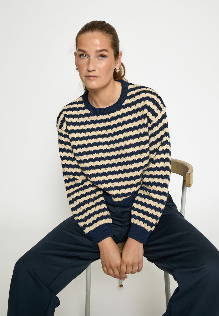 Desires DSPam Pullover Pullover 1550S NAVY STRIPE
