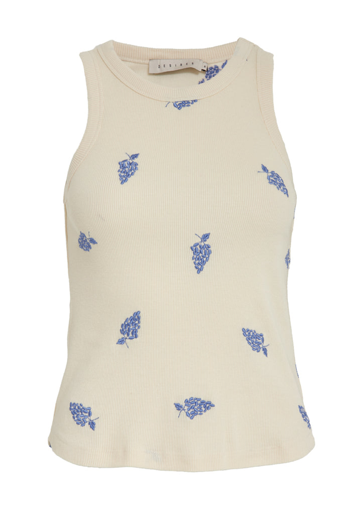 Desires DSPiper Tank Top Top 2993P Marina Blue Print