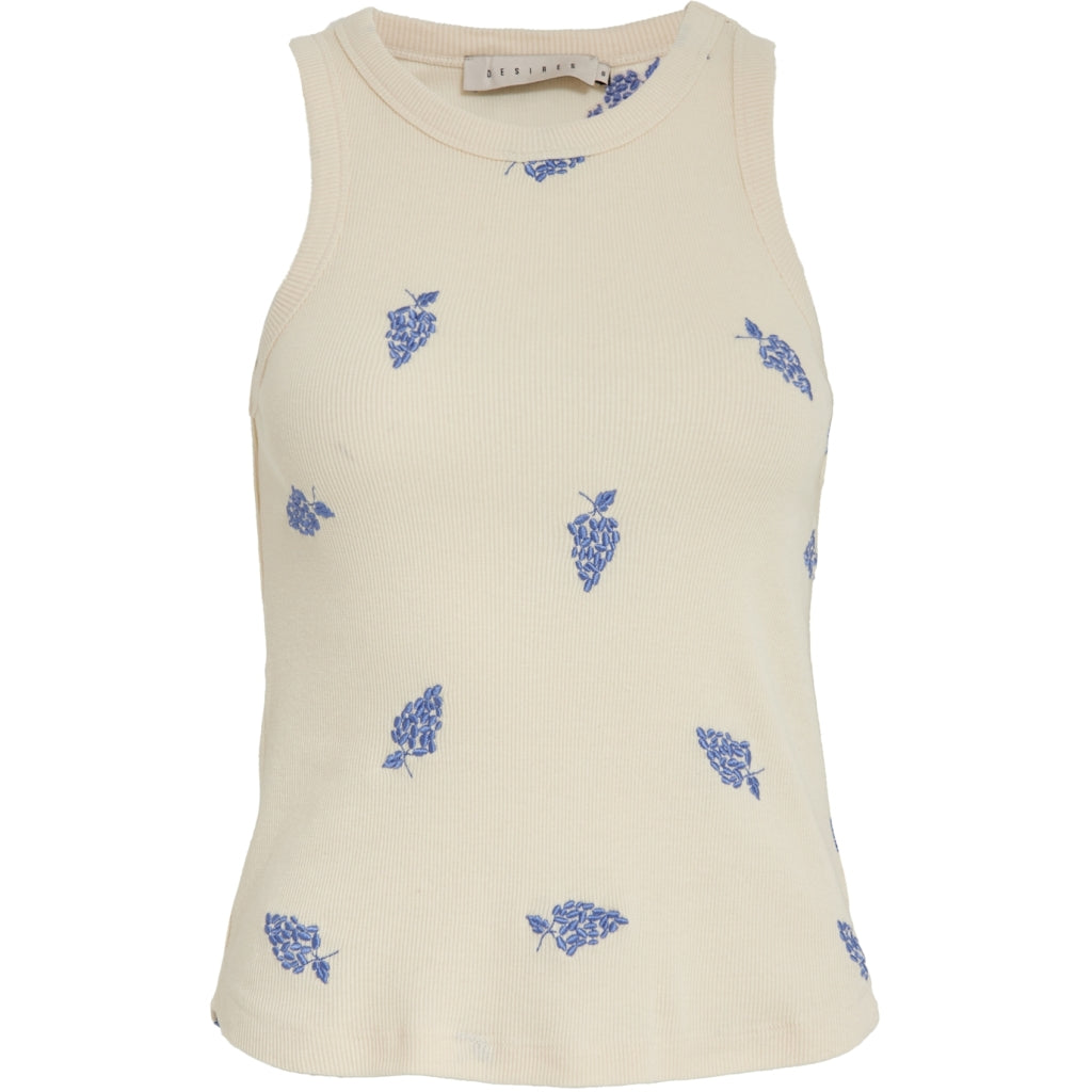 Desires DSPiper Tank Top Top 2993P Marina Blue Print