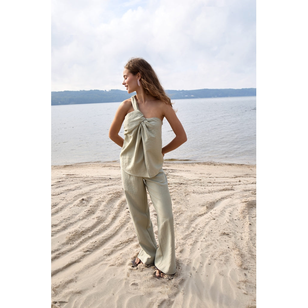 Desires DSPolly Mid Waisted Pant Pant 3027 Slate Green