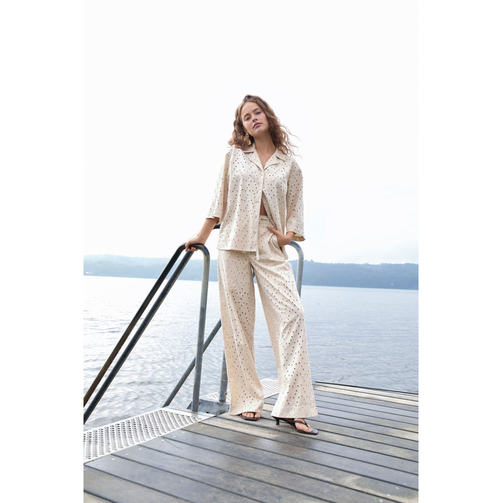 Desires DSPoppy Low Waisted Pant Pant 0265 Sandshell