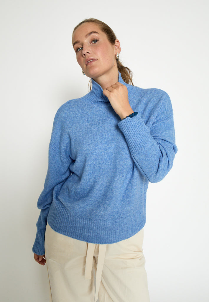 Desires DSSelma GRS Pullover Pullover 1003M Azure Blue Melange