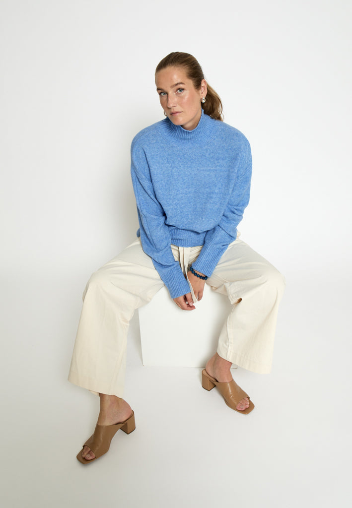 Desires DSSelma GRS Pullover Pullover 1003M Azure Blue Melange