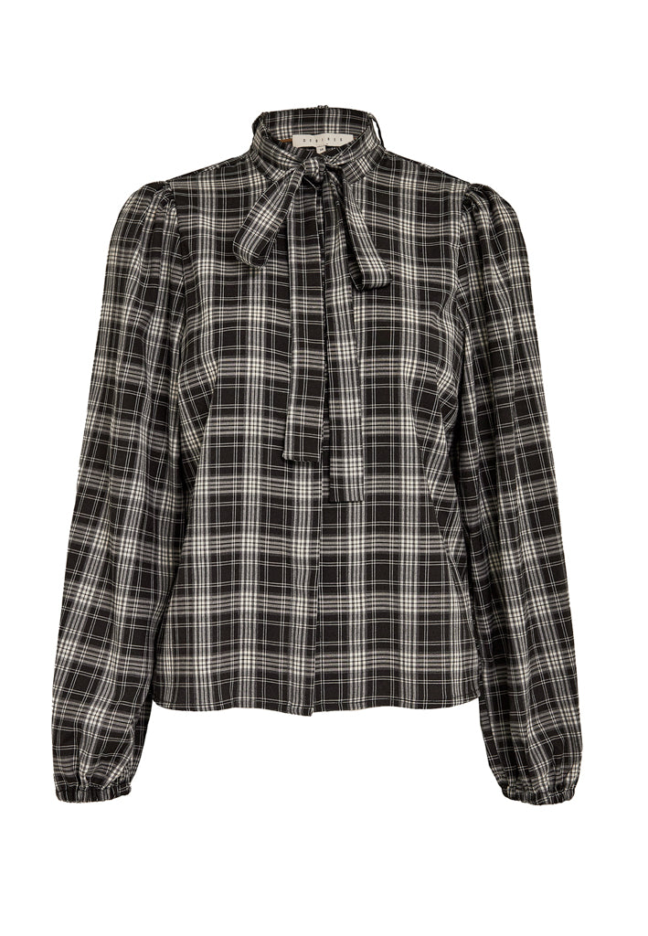 Desires DSTrucy Scarf Shirt Shirt 9000C Black Checked
