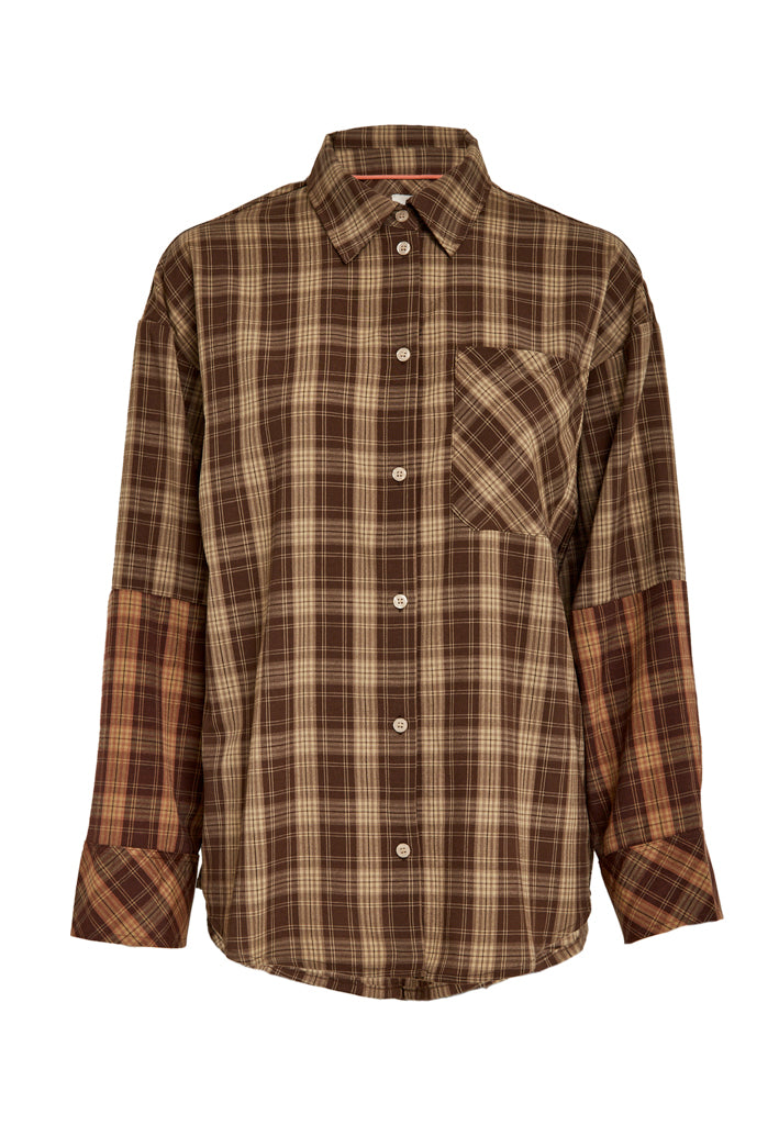 Desires DSTrucy Shirt Blouse 6306C Parsnip Check