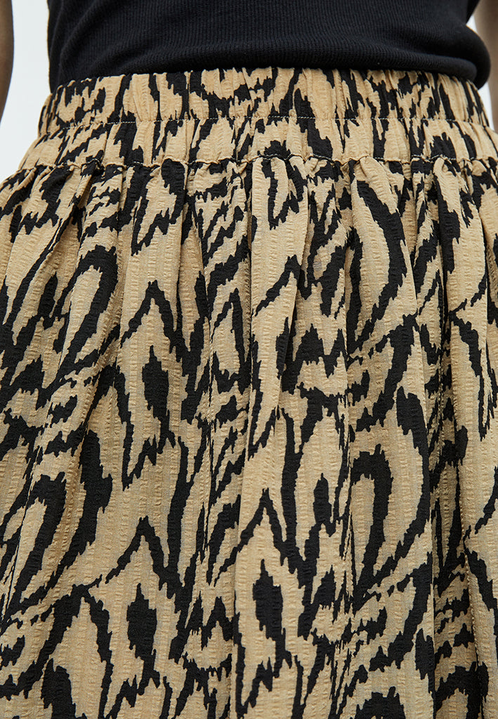 Desires Daniela High Waist Midcalf Skirt Skirt 0975P Cuban Sand Print