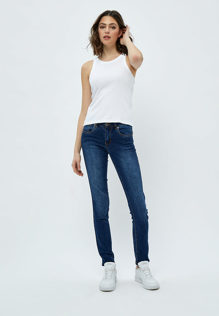 Desires Dareen Organic Tank Top T-Shirt 0001 White