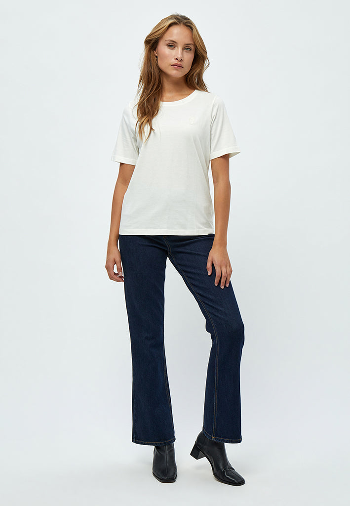 Peppercorn Deborah GOTS Logo T-Shirt T-Shirt 235 Cloud Dancer