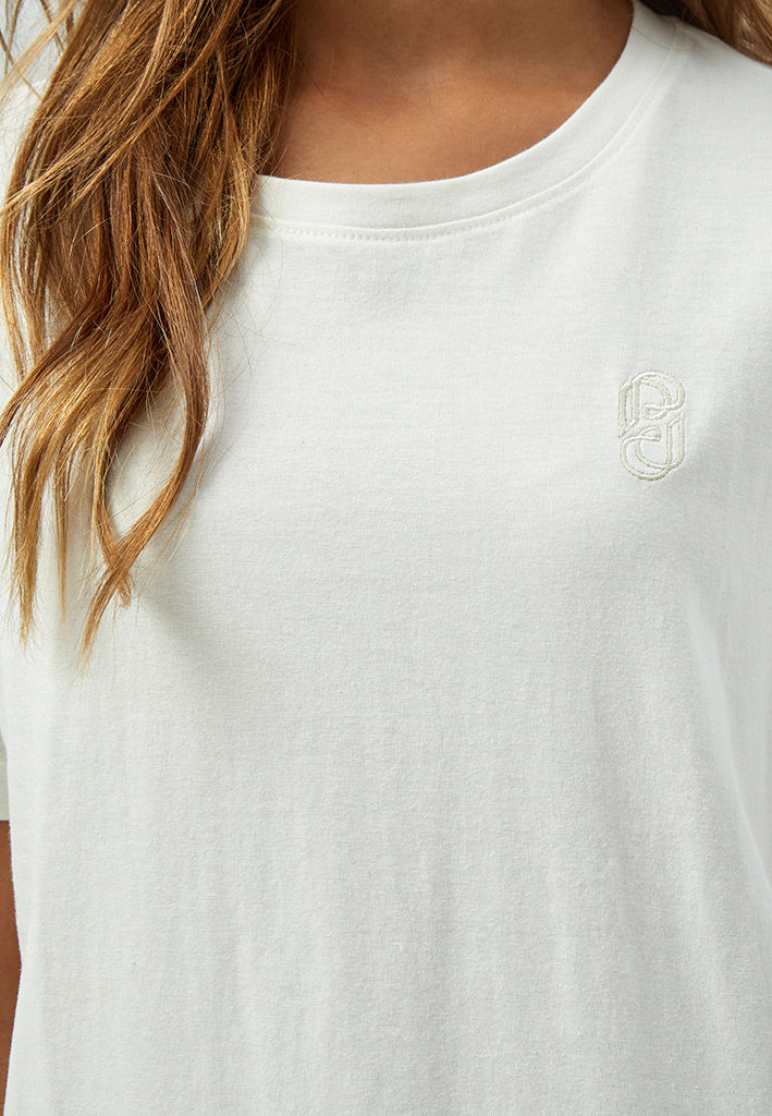 Peppercorn Deborah GOTS Logo T-Shirt T-Shirt 235 Cloud Dancer